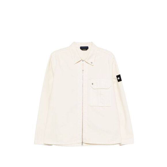 Stone Island Men Logo Cotton Jacket